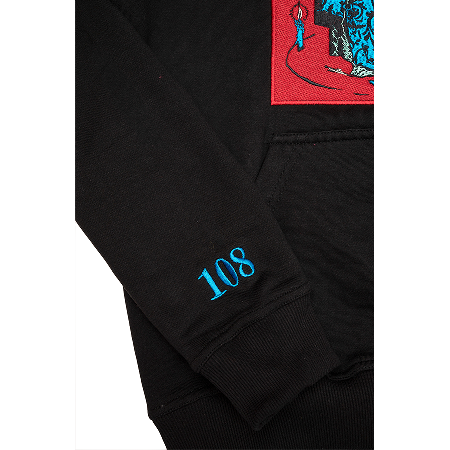 38 Spesh x El Camino Martyr's Prayer Luxury Embroidered Hoodie - Black