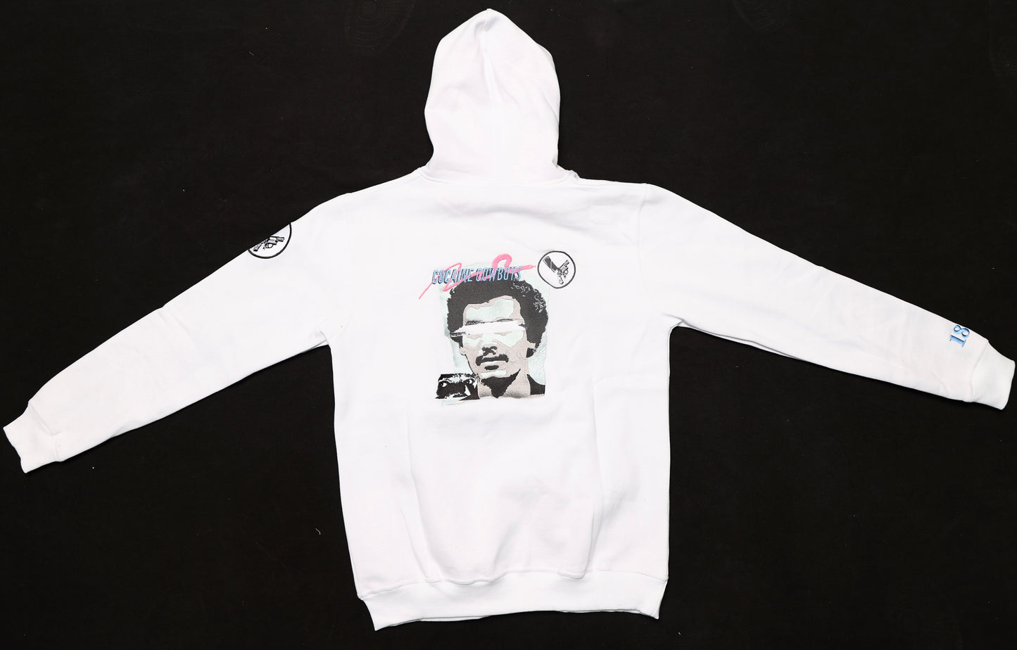 TRUST 38 Spesh x Benny the Butcher “Cocaine Cowboys 1” White Hoodie Variant